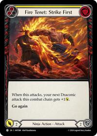 Fire Tenet: Strike First (Yellow) #HNT084