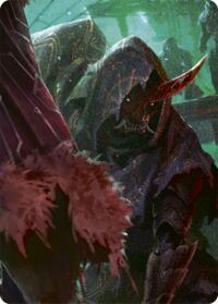 Uzuri, Switchblade // Emperor, Dracai of Aesir Double Sided Art Card (Middle Left)
