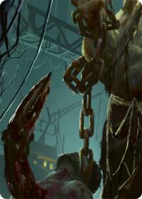 Riptide, Lurker of the Deep // Gravy Bones, Shipwrecked Looter Double Sided Art Card (Middle Right)