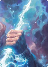 Enlightened Strike // Shelter from the Storm Double Sided Art Card (Top Center)