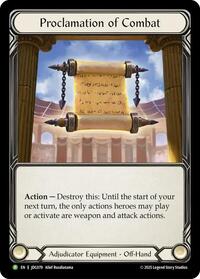 Proclamation of Combat - JDG078 #JDG078