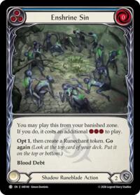 Enshrine Sin (Blue) #IAR140