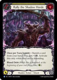 Rally the Shadow Horde (Yellow) #IAR172