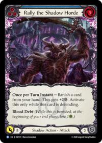 Rally the Shadow Horde (Blue) #IAR173