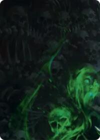 Malice, Domina of the Dead // Levia, Shadowborn Abomination Double Sided Art Card (Top Left)