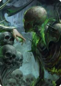 Malice, Domina of the Dead // Levia, Shadowborn Abomination Double Sided Art Card (Middle Right)