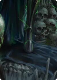 Malice, Domina of the Dead // Levia, Shadowborn Abomination Double Sided Art Card (Bottom Center)