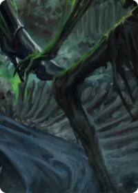 Malice, Domina of the Dead // Levia, Shadowborn Abomination Double Sided Art Card (Bottom Right)