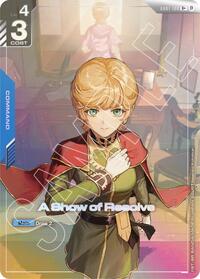 A Show of Resolve (U+) #GD01-100