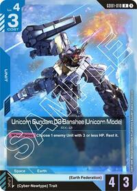 Unicorn Gundam 02 Banshee (Unicorn Mode) #GD01-010