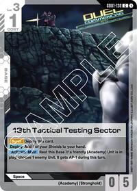13th Tactical Testing Sector #GD01-130
