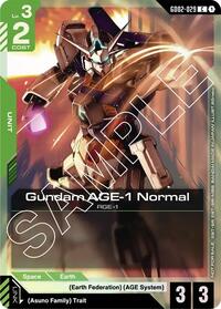 Gundam AGE-1 Normal (Store Tournament Participant Pack 02) #GD02-029