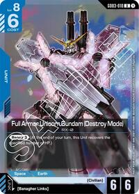 Full Armor Unicorn Gundam (Destroy Mode) (Store Tournament Participant Pack 03) #GD03-010