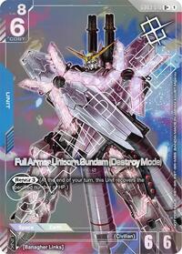 Full Armor Unicorn Gundam (Destroy Mode) (Store Tournament Winner Pack 03) #GD03-010