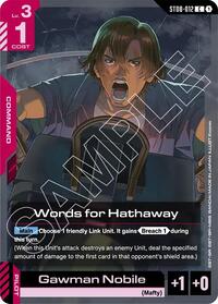 Words for Hathaway #ST08-012