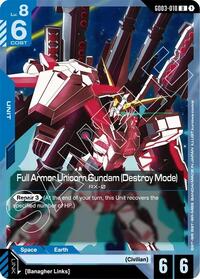 Full Armor Unicorn Gundam (Destroy Mode) #GD03-010