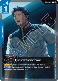 Field Directive #GD03-103