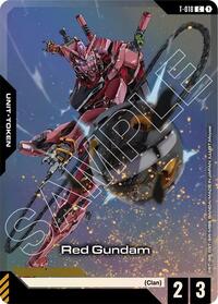 Red Gundam (T-018) Token (Premium Card Collection Gundam Assemble) #T-018