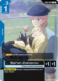 Sarah Zabiarov (Store Tournament Participant Pack 04) #GD03-087