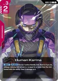 Human Karma (Store Tournament Participant Pack 04) #GD03-113
