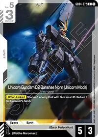 Unicorn Gundam 02 Banshee Norn (Unicorn Mode) #GD04-072