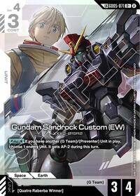 Gundam Sandrock Custom (EW) (R+) (Link Rare) #GD05-071