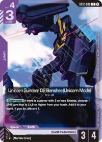 Unicorn Gundam 02 Banshee (Unicorn Mode) (ST11-ST14 Release Event) #ST12-009