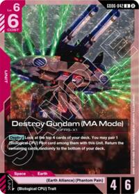 Destroy Gundam (MA Mode) #GD06-042