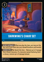 Darkwing's Chair Set #168