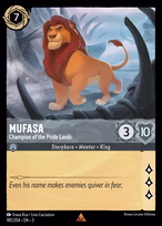 Mufasa - Champion of the Pride Lands #185
