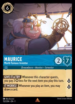 Maurice - World-Famous Inventor #152