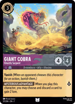Giant Cobra - Ghostly Serpent #57