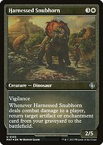 Harnessed Snubhorn #103