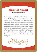 Gabriel Nassif Bio #gn0a