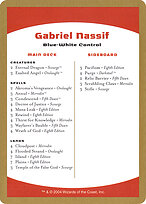 Gabriel Nassif Decklist #gn0b