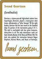 Svend Geertsen Bio #sg0a