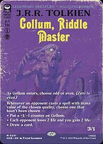 Gollum, Riddle Master #241