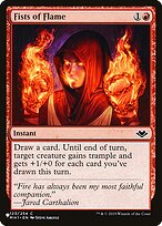 Fists of Flame #MH1-123