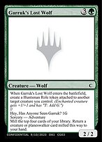 Garruk's Lost Wolf // Hey, Has Anyone Seen Garruk? #CG03a