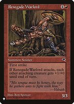 Renegade Warlord #TMP-197