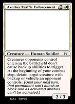 Azorius Traffic Enforcement #RW03a