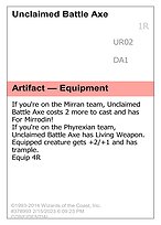 Unclaimed Battle Axe #UR02c