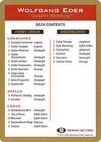 Wolfgang Eder Decklist #we0b