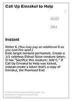 Call Up Emrakul to Help #RC07a