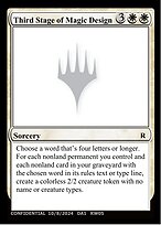 Third Stage of Magic Design #RW05f