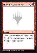 My Deck is About a Seven #CR14a