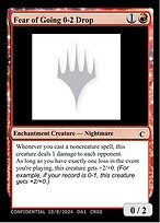 Fear of Going 0-2 Drop #CR02