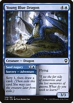 Young Blue Dragon // Sand Augury #106