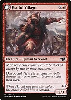 Fearful Villager // Fearsome Werewolf #157