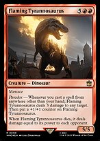 Flaming Tyrannosaurus #690